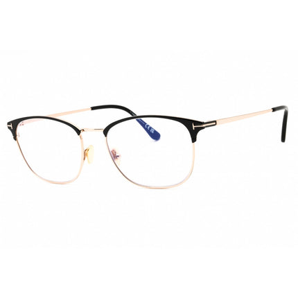 Tom Ford Men's Eyeglasses - Shiny Black Metal Cat Eye Full Rim Frame | FT5750-B 001 ,