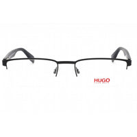 Hugo Men's Eyeglasses - Matte Blue Wood Rectangular Metal Frame | HG 0324 SAM 02WF 00 ,