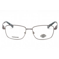 Harley Davidson Men's Eyeglasses - Matte Gunmetal Metal Rectangular Frame | HD9023 009 ,