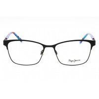 Pepe Jeans Women's Eyeglasses - Black Metal Rectangular Full Rim Frame | PJ1275 C1 ,