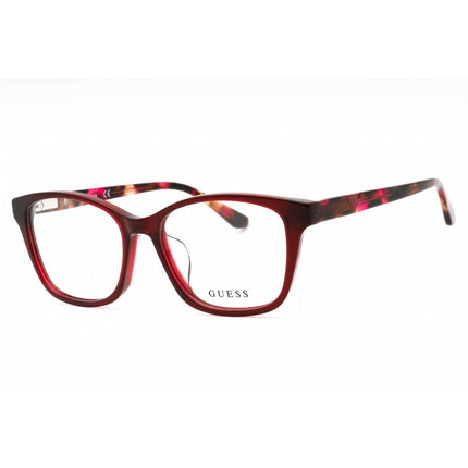 Guess Women's Eyeglasses - Bordeaux/Other Acetate Cat Eye Shape Frame | GU2846-D 071 ,