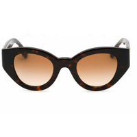 Burberry Women's Sunglasses - Dark Havana Plastic Cat Eye Shape Frame | 0BE4390 300213 ,