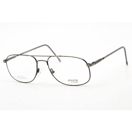 Elasta Men's Eyeglasses - Antique Matte Full Rim Aviator Metal Frame | 7020 0LV8 00 ,