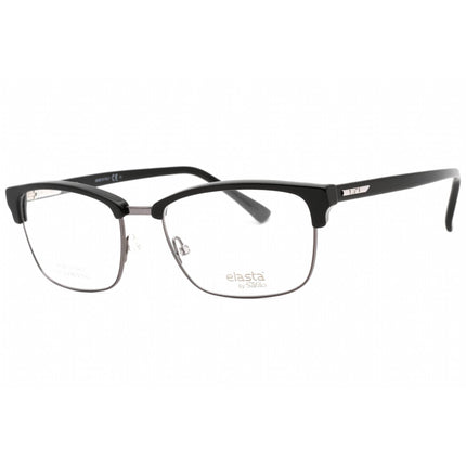Elasta Men's Eyeglasses - Black Full Rim Rectangular Frame Clear Lens | E 1646 0807 00 ,