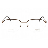 Elasta Men's Eyeglasses - Brown Acetate/Metal Half Rim Rectangular | E 7238 009Q 00 ,