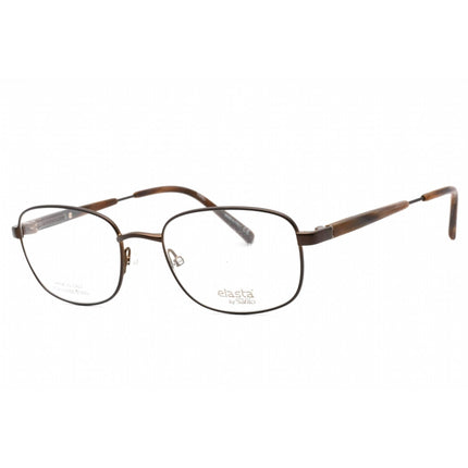Elasta Men's Eyeglasses - Brown Full Rim Rectangular Frame Clear Lens | 7221 009Q 00 ,