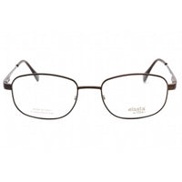 Elasta Men's Eyeglasses - Brown Metal Full Rim Rectangular Frame | E 7252 009Q 00 ,