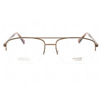 Elasta Men's Eyeglasses - Brown Metal Half Rim Aviator Shape Frame | E 7246 009Q 00 ,
