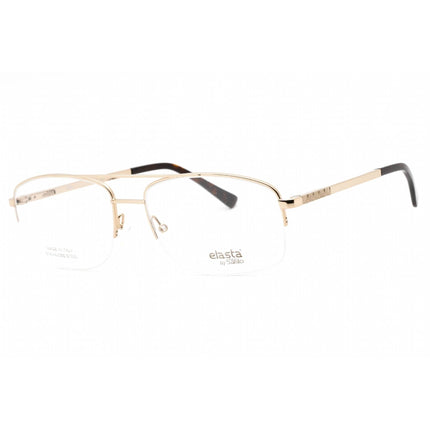 Elasta Men's Eyeglasses - Clear Lens Gold Half Rim Frame | E 7246 0J5G 00 ,