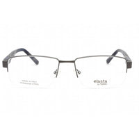 Elasta Men's Eyeglasses - Dark Grey Half Rim Rectangular Clear Lens | E 3122 0HWJ 00 ,