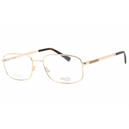 Elasta Men's Eyeglasses - Demo Lens Gold Full Rim Rectangular Frame | E 7245 0J5G 00 ,