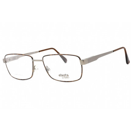 Elasta Men's Eyeglasses - Havana Grey Metal Rectangular Shape Frame | 3102/N 0AB8 00 ,