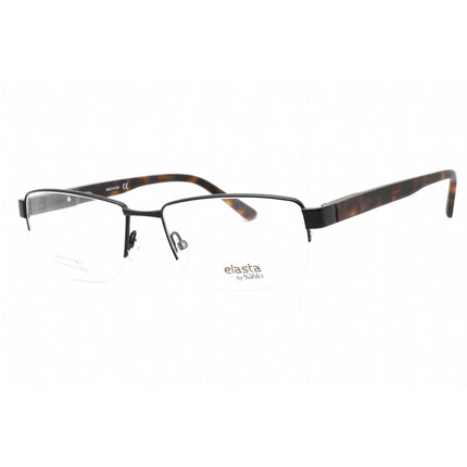 Elasta Men's Eyeglasses - Matte Black Half Rim Rectangular Frame | E 3122 0003 00 ,