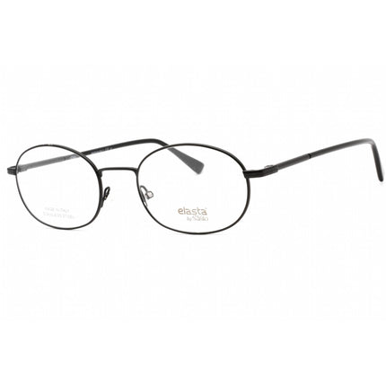 Elasta Men's Eyeglasses - Matte Black Metal Full Rim Oval Shape Frame | E 7247 0003 00 ,