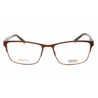 Elasta Men's Eyeglasses - Matte Brown Beige Metal Rectangular Frame | E 3123 0AAI 00 ,