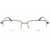 Elasta Men's Eyeglasses - Matte Brown Half Rim Rectangular Frame | E 7249 04IN 00 ,