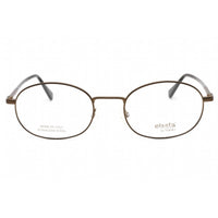 Elasta Men's Eyeglasses - Matte Brown Metal Full Rim Oval Shape Frame | E 7247 04IN 00 ,