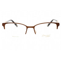 Emozioni Women's Eyeglasses - Brown Gold Half Rim Cat Eye Frame | EM 4396 0FG4 00 ,