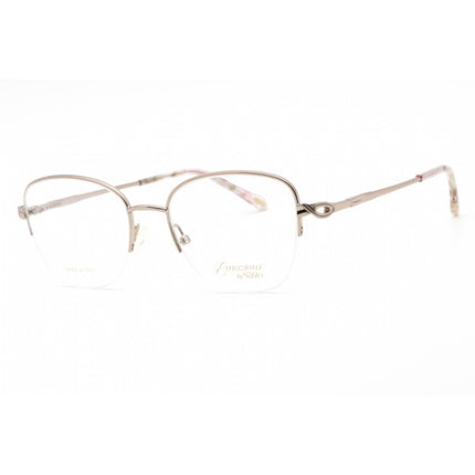 Emozioni Women's Eyeglasses - Peach Pink Half Rim Cat Eye Frame | EM 4409 06F3 00 ,