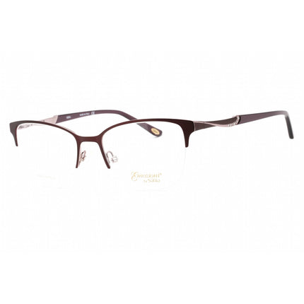 Emozioni Women's Eyeglasses - Plum Lilac Half Rim Cat Eye Frame | EM 4396 0OQ5 00 ,