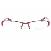 Emozioni Women's Eyeglasses - Plum Metal Half Rim Rectangular Frame | 4354 0DW4 00 ,