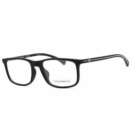 Emporio Armani Men's Eyeglasses - Black Full Rim Rectangular Frame | 0EA3135F 5063 ,