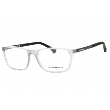 Emporio Armani Men's Eyeglasses - Matte Transparent Grey Full Rim Frame | 0EA3069 5012 ,
