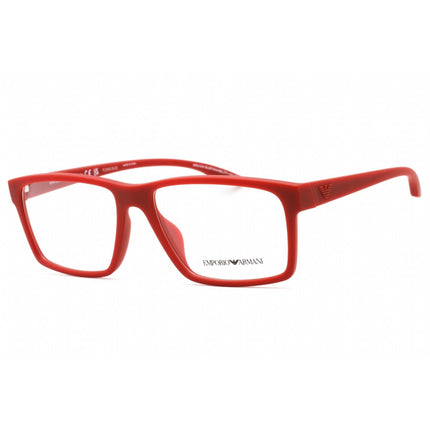 Emporio Armani Men's Eyeglasses - Rubberized Red Full Rim Frame | 0EA3210U 5067 ,
