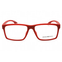 Emporio Armani Men's Eyeglasses - Rubberized Red Full Rim Frame | 0EA3210U 5067 ,