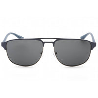 Emporio Armani Men's Sunglasses - Blue On Matte Silver Full Rim Frame | 0EA2144 336887 ,