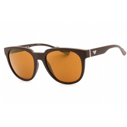 Emporio Armani Men's Sunglasses - Matte Brown Plastic Full Rim Frame | 0EA4205 52606H ,