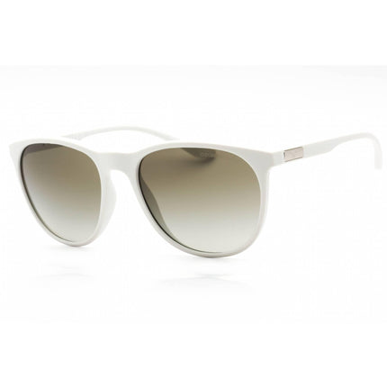 Emporio Armani Men's Sunglasses - Matte White Full Rim Round Frame | 0EA4210 53448E ,