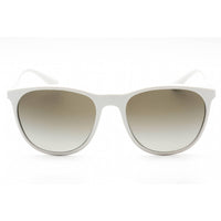 Emporio Armani Men's Sunglasses - Matte White Full Rim Round Frame | 0EA4210 53448E ,