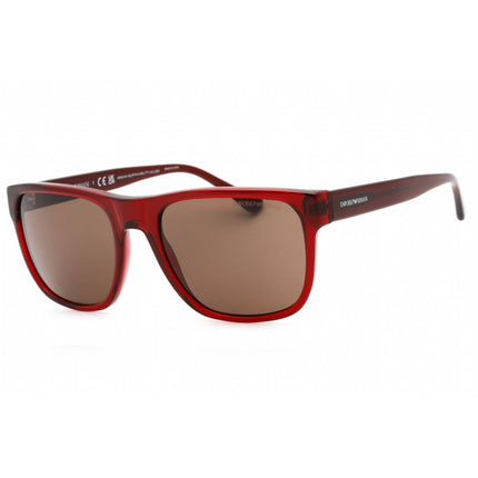 Emporio Armani Men's Sunglasses - Transparent Bordeaux Full Rim Frame | 0EA4163 507573 ,
