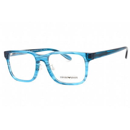 Emporio Armani Women's Eyeglasses - Striped Blue Rectangular Frame | 0EA3218F 5311 ,