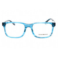 Emporio Armani Women's Eyeglasses - Striped Blue Rectangular Frame | 0EA3218F 5311 ,