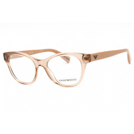 Emporio Armani Women's Eyeglasses - Transparent Tundra Cat Eye Frame | 0EA3162 5850 ,