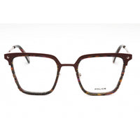 Police Men's Eyeglasses - Striped Brown Plastic Cat Eye Full Rim Frame | VPLG25 0K99 ,
