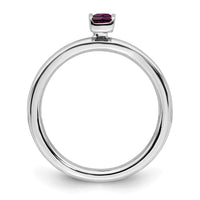 Sterling Silver Stackable Expressions Rhodolite Garnet Ring | QSK2117 ,