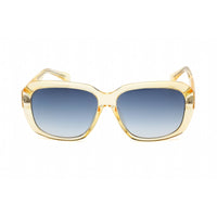 Guess Women's Sunglasses - Yellow/Other Oval Full Rim Frame Blue Lens | GU8233 41W ,