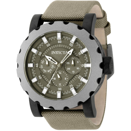 Invicta Men's Watch - I-Force Quartz Olive Green Dial Titanium, Black Case | 47586 ,