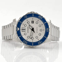 Citizen Men's Watch - Urban Mechanical White Dial Silver Tone Bracelet | NJ0171-81A ,