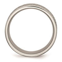 Titanium Weave Design 8mm Polished Band | TB199 ,