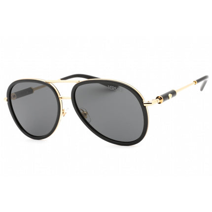 Versace Women's Sunglasses - Black/Gold Metal Full Rim Frame | 0VE2260 100287 ,
