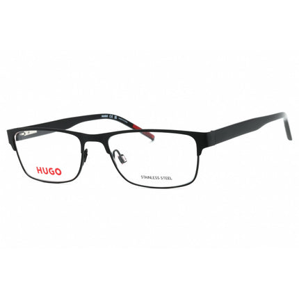 Hugo Men's Eyeglasses - Black Metal Rectangular Shape Full Rim Frame | HG 1263 0807 00 ,