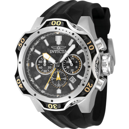 Invicta Men's Watch - Venom Chronograph Grey and Black Dial Silicone Strap | 47760 ,