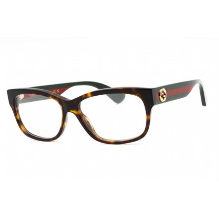 Gucci Women's Eyeglasses - Havana/Multicolor Acetate Cat Eye Shape Frame | GG0278O 012 ,