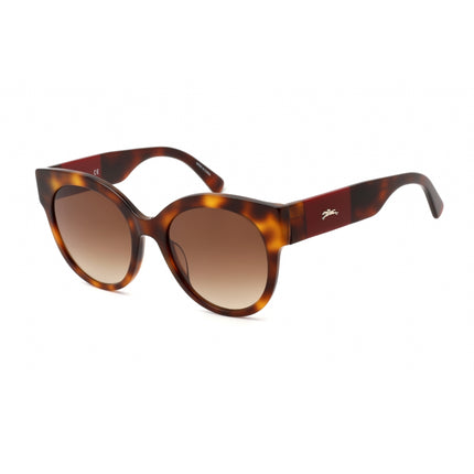 Longchamp Women's Sunglasses - Havana Plastic Cat Eye Full Rim Frame | LO673S 214 ,