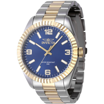 Invicta Men's Quartz Watch - Specialty Blue Dial Two Tone Steel Bracelet | 47456 ,