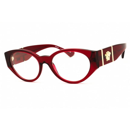 Versace Women's Eyeglasses - Bordeaux Transparent Full Rim Frame | 0VE3345 5430 ,